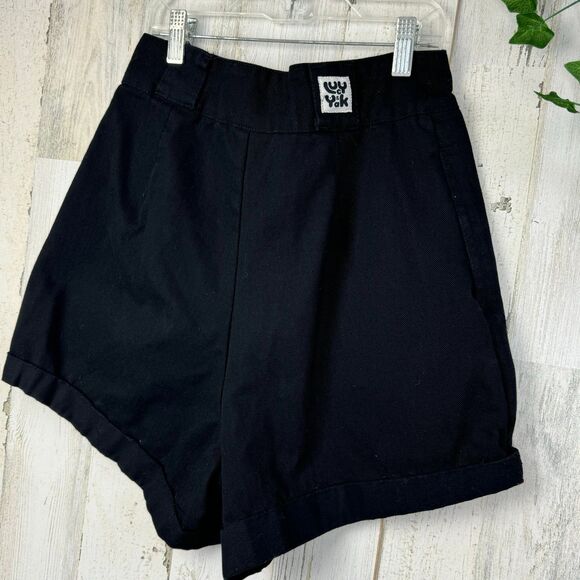 lucy & jack black high rise shorts sz 28 - Picture 3 of 7